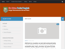 Tablet Screenshot of jdih-bengkuluprov.info